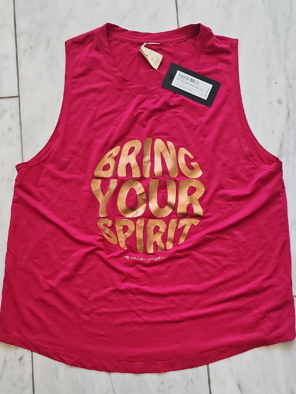 Bring Your Spirit PELOTON Graphic Tank Top BY SPIRITUAL GANGSTA